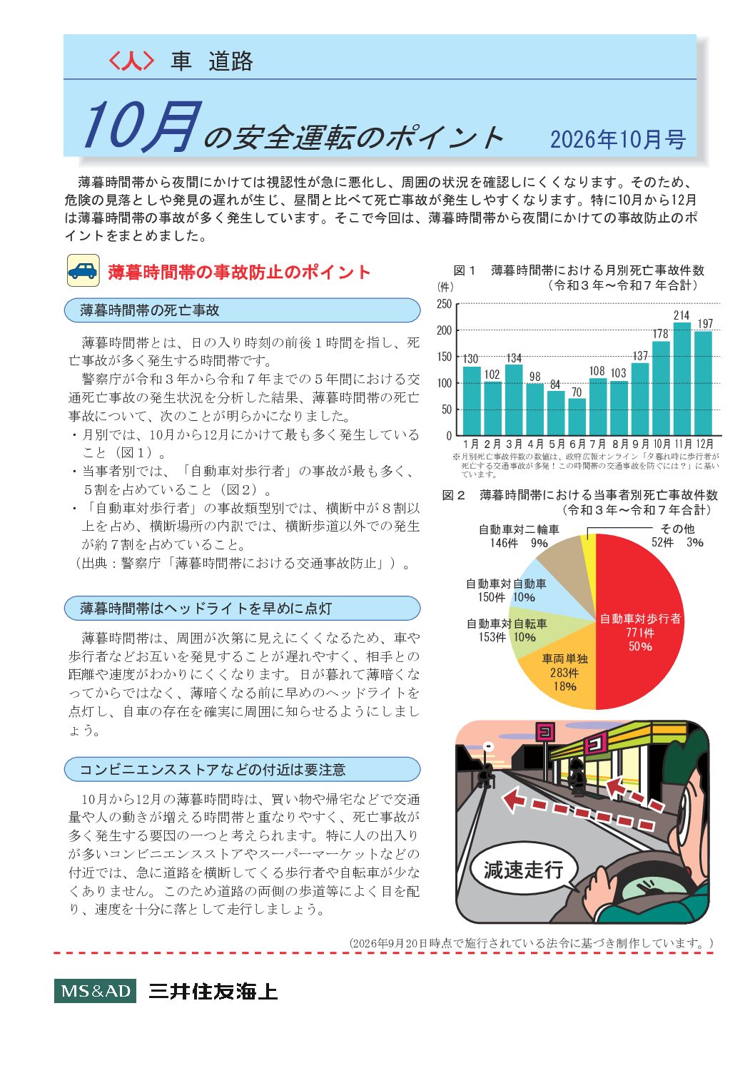 10月の安全運転のポイント